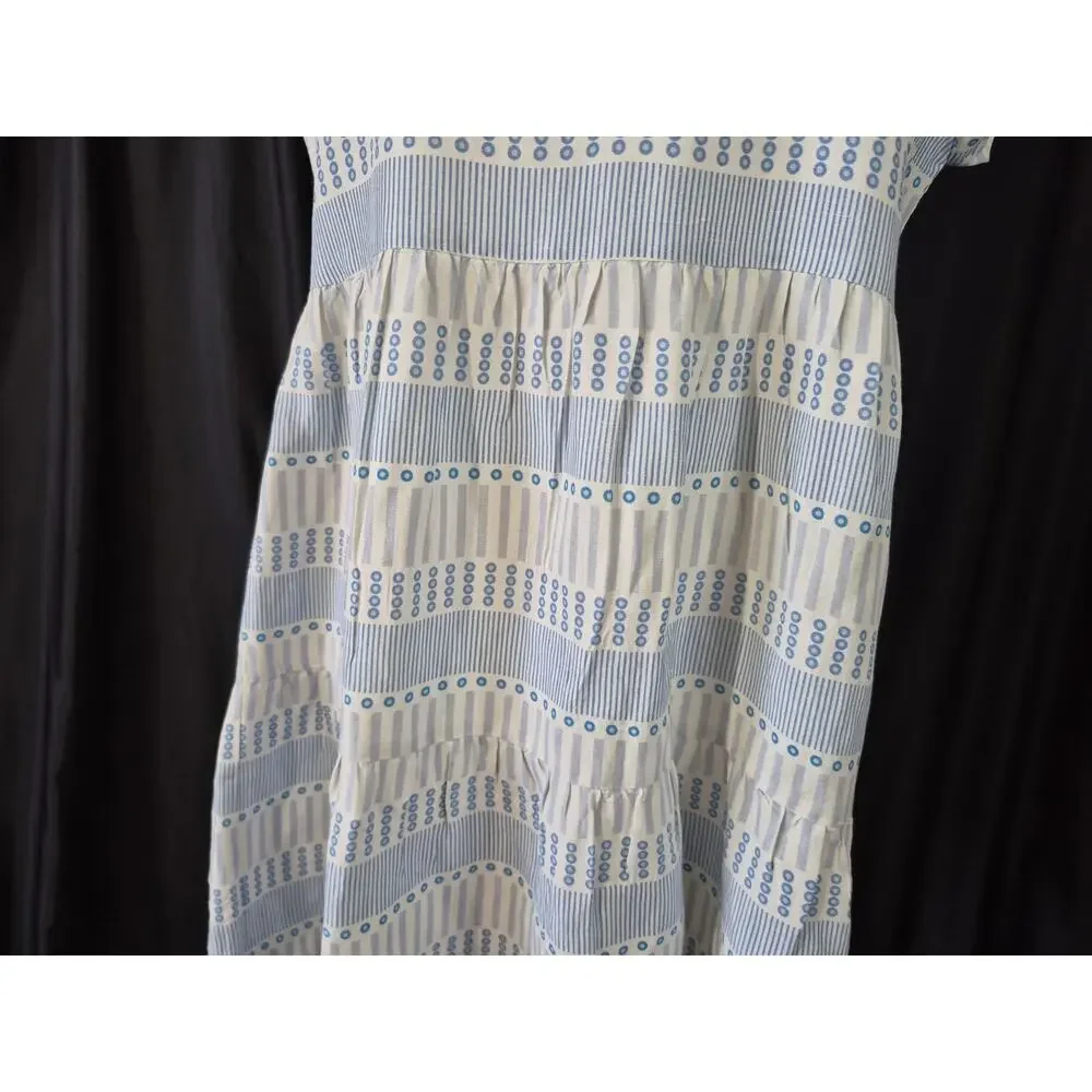 Marie Oliver Womens Lachlan Light Blue Silk Linen Blend Mini Dress
